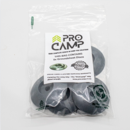 5x Groundsheet Peg Discs